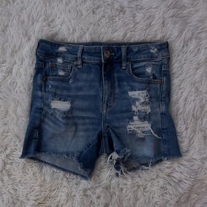 Distressed Denim Women's Shorts